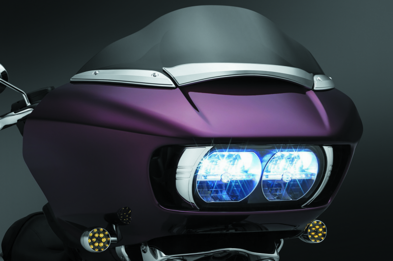 KUR2632-Kuryakyn Windshield Side Trims Chrome-Exterior Trim-Kuryakyn