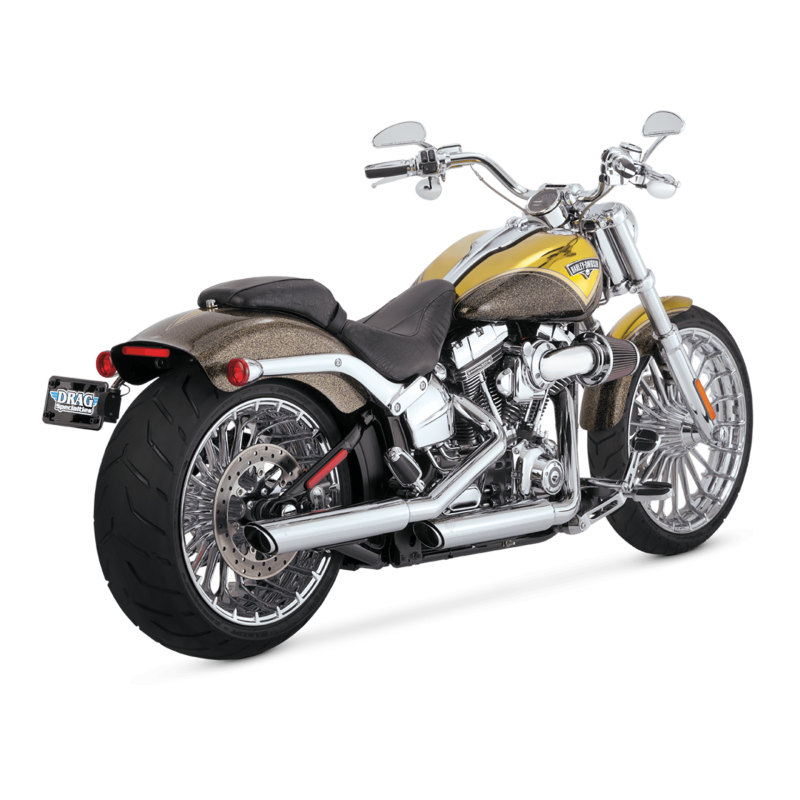 VAH16335-Vance & Hines 2007 Harley Davidson Softail Standard / 07-17 Heritage PCX Slip-On Exhaust-Motorcycle Slip-On-Vance and Hines