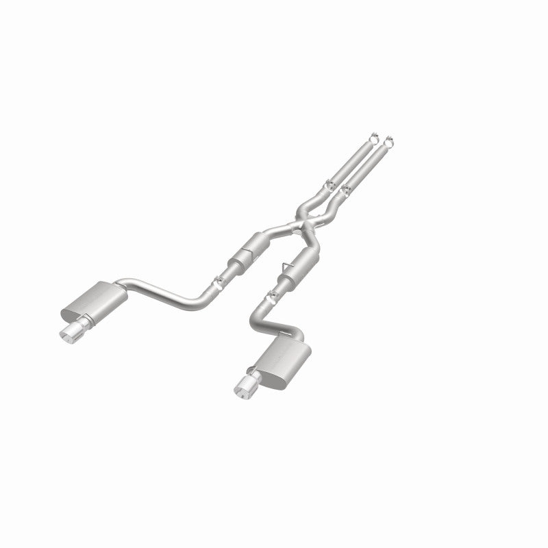 MagnaFlow 11-12 Dodge Charger SRT-8 Hemi Dual Split Rear Exit Stainless Cat-Back Performance Exhaust-Catback-Magnaflow