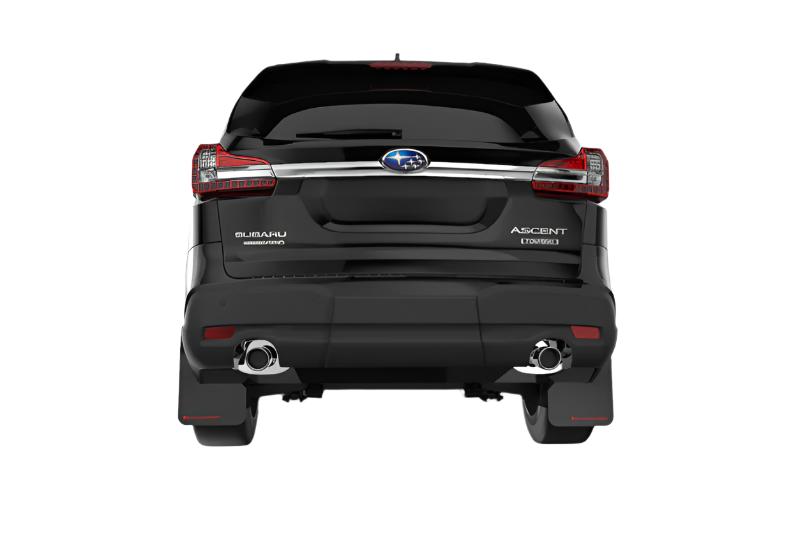 RALMF49-UR-RD/BLK-Rally Armor 18-22 Subaru Ascent Red UR Mud Flap w/ Black Logo-Mud Flaps-Rally Armor