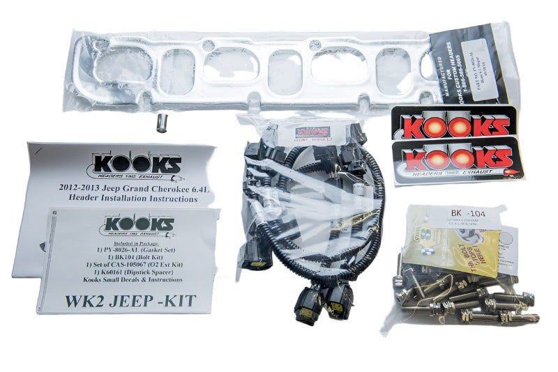 Kooks 12+ Jeep Grand Cherokee 6.2L 1-7/8in x 3in SS Longtube Headers Connection Pipes 
