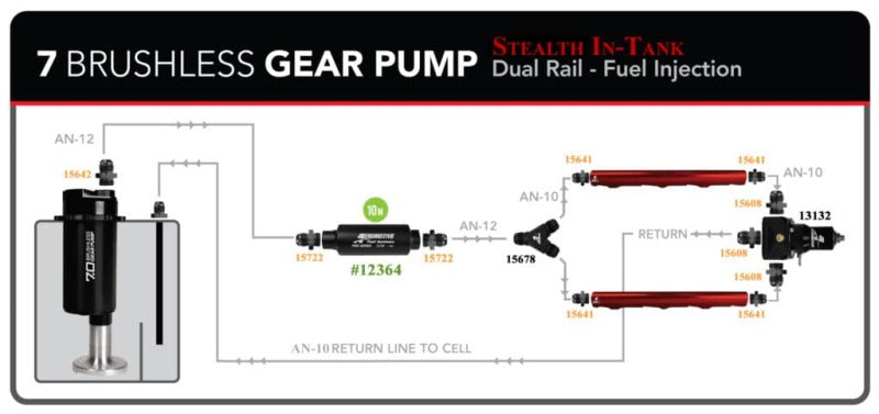 AER18384-Aeromotive Brushless Spur Gear Fuel Pump w/TVS Controller - Universal - In-Tank - 7gpm-Fuel Pumps-Aeromotive