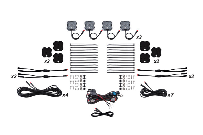 DIODD7749-Diode Dynamics RGBW Rock Light Installer Magnet Mount Kit (12-pack)-Light Accessories and Wiring-Diode Dynamics