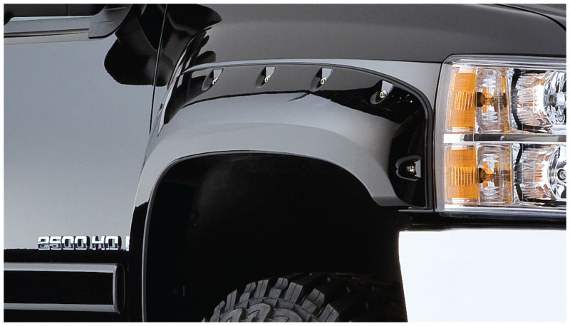 BUS20011-11-Bushwacker 80-86 Ford Bronco Cutout Style Flares 2pc - Black-Fender Flares-Bushwacker
