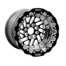 Load image into Gallery viewer, BLK13104100ST5BS-SBL-Belak 13x10 / 5in BS / 4x100 BP / High Pad / Series Twisted Wheel - Single Beadlock-Wheels - Forged-Belak Wheels