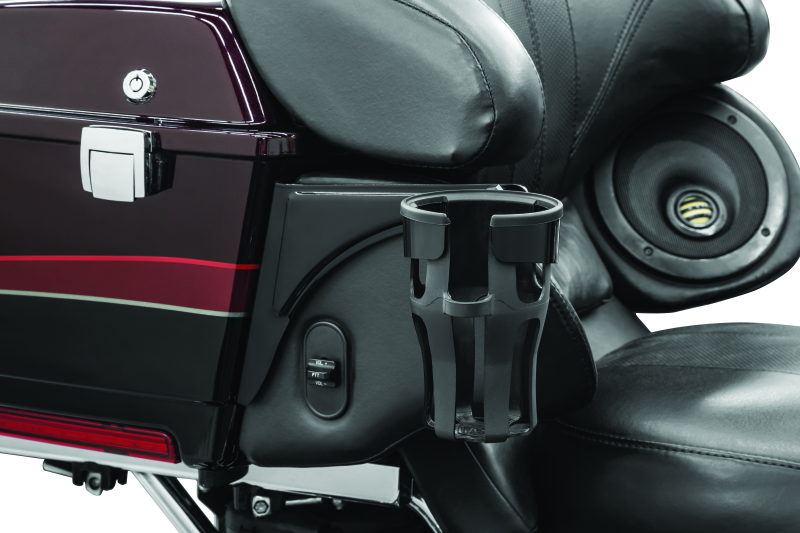 KUR6489-Kuryakyn Reflex Drink Holder-Passenger Mount Black-Cup Holders-Kuryakyn