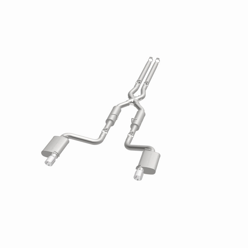 MagnaFlow 11-12 Dodge Charger SRT-8 Hemi Dual Split Rear Exit Stainless Cat-Back Performance Exhaust-Catback-Magnaflow