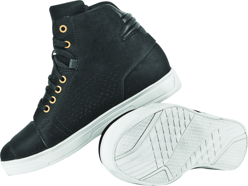 SAS880472-Speed and Strength Mad Dash Leather Shoes Black/White Womens - 8-Shoes-Speed and Strength