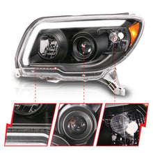 Load image into Gallery viewer, ANZ111616-ANZO 06-09 Toyota 4 Runner Projector Headlights Plank Style - Black-Headlights-ANZO