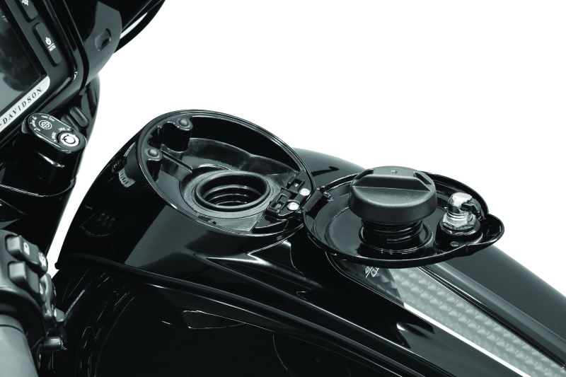 KUR6999-Kuryakyn Easy Fill Fuel Door Black-Fuel Caps-Kuryakyn