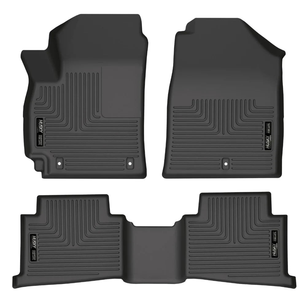 Husky Liners 21-22 Kia Seltos WeatherBeater Front & 2nd Seat Floor Liners - Black - Husky Liners HSL95801