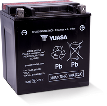 Load image into Gallery viewer, Yuasa YIX30L-BS High Performance Maintenance Free AGM 12 Volt Battery (Bottle Supplied)-Batteries-Yuasa Battery