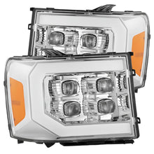 Load image into Gallery viewer, ARX880607-AlphaRex 07-14 GMC 2500HD NOVA LED Proj Headlight Plank Style Matte Blk w/Activ Light/Seq Signal/DRL-Headlights-AlphaRex