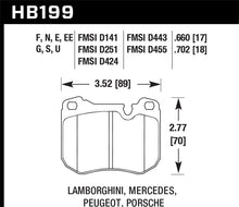 Load image into Gallery viewer, Hawk 86-89 Mercedes 560SL / 77-88 Porsche 924 / 78-81 928 / 83-89 944 DTC-70 Front Race Brake Pads-Brake Pads - Racing-Hawk Performance