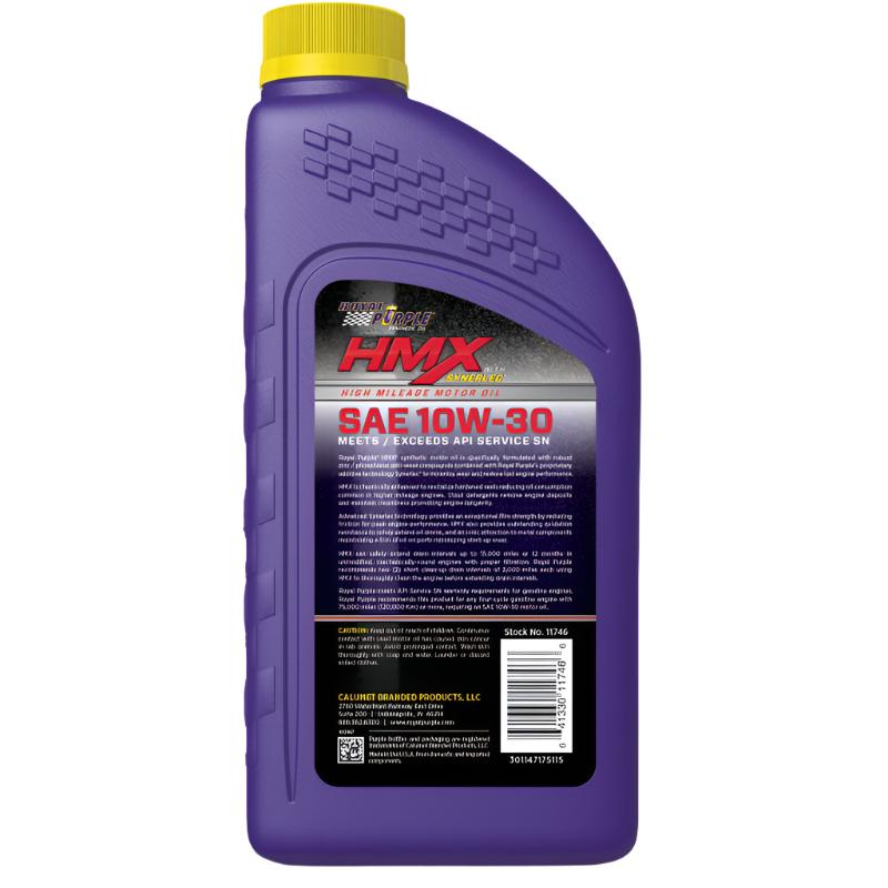 RLP11747-Royal Purple HMX Premium Synthetic High Mileage 10W-30 Motor Oil - 1 Quart-Motor Oils-Royal Purple