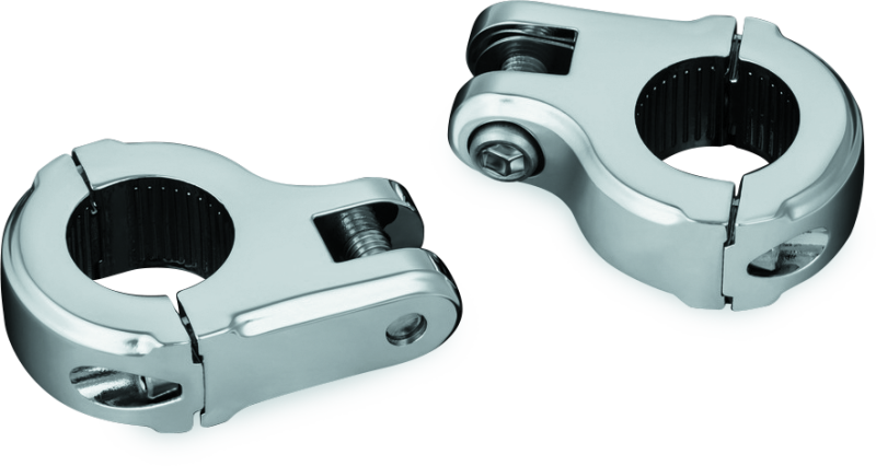 KUR7617-Kuryakyn Brute Highway Peg Mount Chrome-Footpegs-Kuryakyn