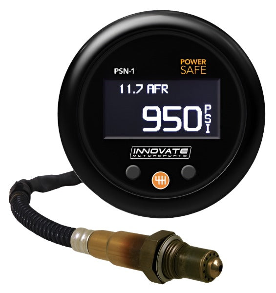 Innovate PSN-1 PowerSafe Nitrous Bottle Pressure / Wideband O2 Gauge Kit - Black Ops Auto Works