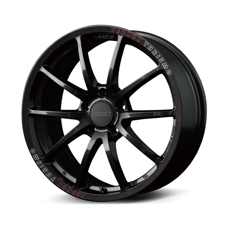 VSSWT1X38DA8J-Versus VT125S 18X9.5 +38 5-100 Super Dark Gunmetal/MC/RAP (Red Clear)-Wheels - Cast-Versus