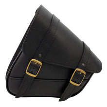Load image into Gallery viewer, WAM59776-08-Willie &amp; Max HD Softails, Yam Rd Stars, Kaw Vulcan 900, Suz C50 Brass Monkey Swingarm Bag - Black-Bags - Bike Bags-Willie &amp; Max