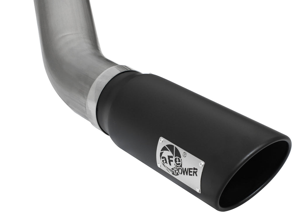 aFe aFe MACHForce XP Exhaust Large Bore 5in DPF-Back Alu. 13-15 Dodge Trucks L6-6.7L (td) *Black Tip
