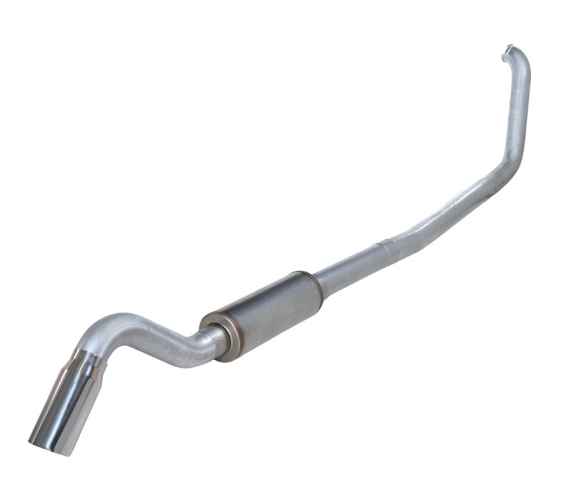 Diamond Eye KIT 4in TB SGL AL: TURN DOWN 00-03 FORD 7.3L F250/F350-Turbo Back-Diamond Eye Performance