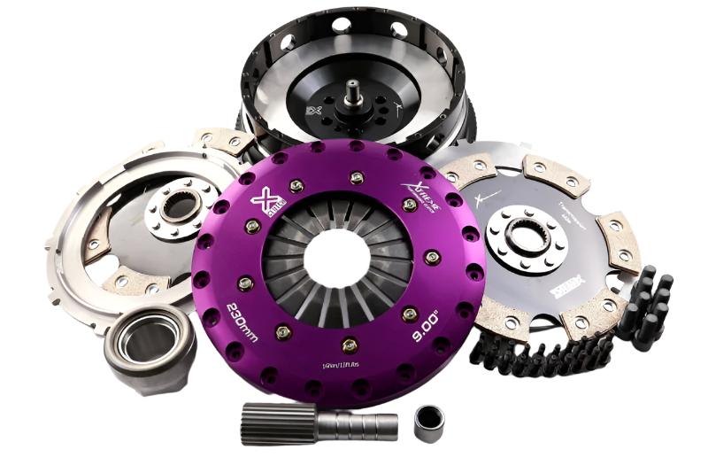 XCLXKBM23594-2E-XClutch 11-13 BMW 335is Base 3.0L 9in Twin Solid Ceramic Clutch Kit (6 Bolt/PB in Input Shaft)-Clutch Kits - Multi-XCLUTCH