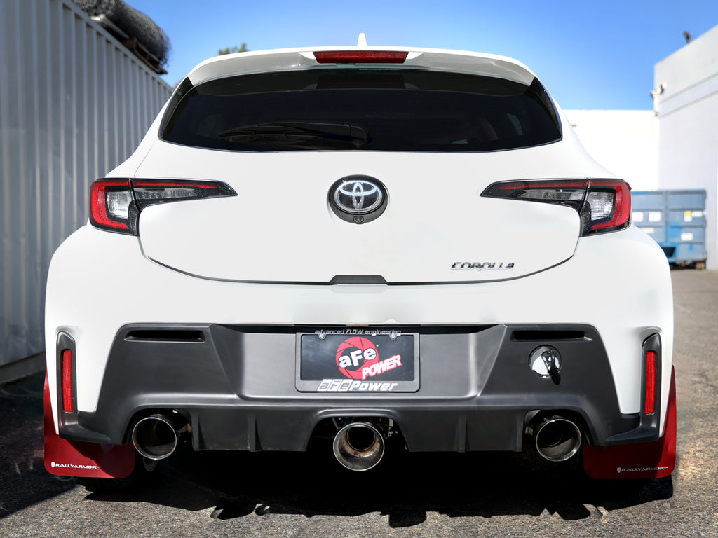 aFe aFe 23-24 Toyota GR Corolla L3 1.6L (t) Gemini XV 3in to 2-1/2in Cat Back Exhaust w/ Polished Tips