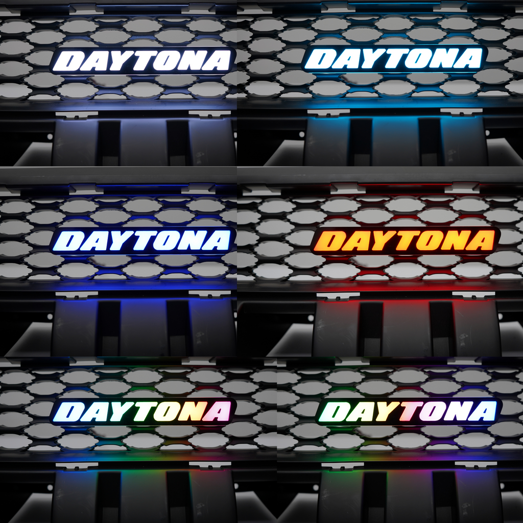 -Daytona LED Badge: (Multicolor)-Illuminated LED Emblems-RGB Halo Kits