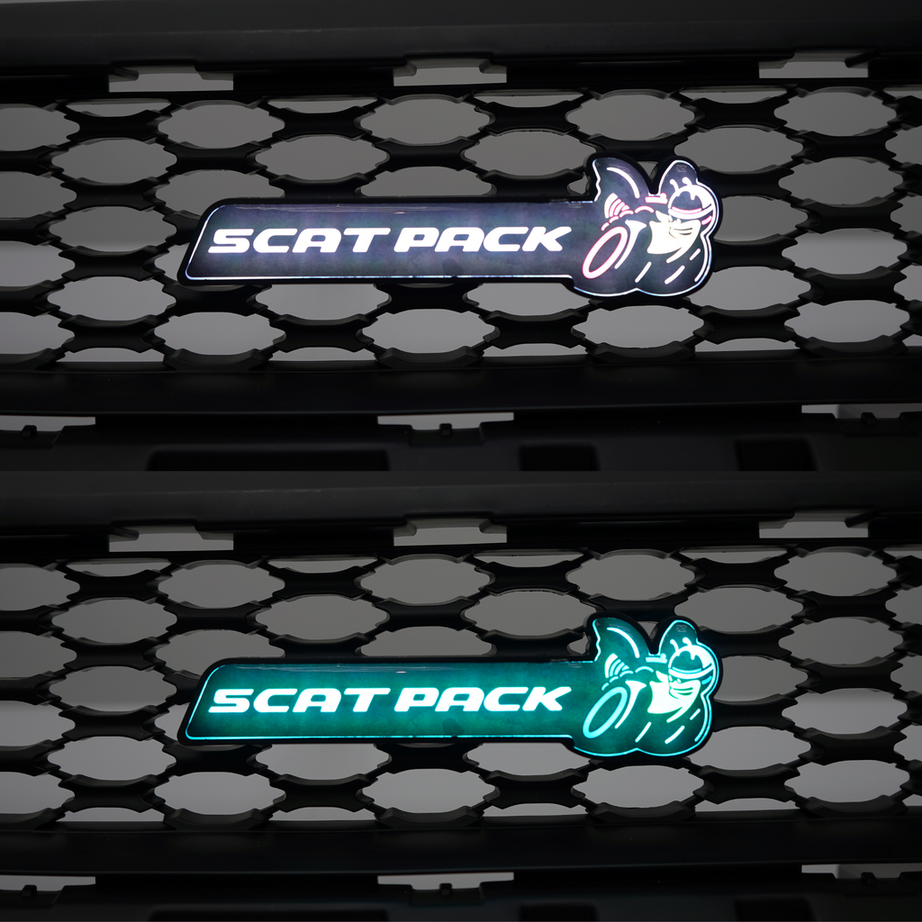 -Scatpack Multicolor Flow Illuminated LED Emblem-Illuminated LED Emblems-RGB Halo Kits