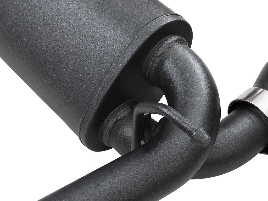 aFe aFe Rebel Series 409 Stainless Steel Cat-Back Exhaust 18-21 Jeep Wrangler JL 2.0L (t) - Black Tip