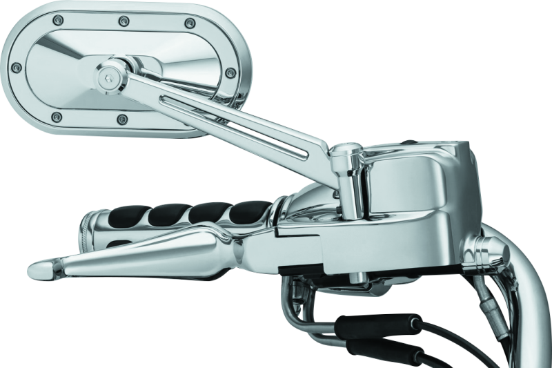 KUR1736-Kuryakyn Heavy Industry Mirrors Chrome-Rear View Mirrors-Kuryakyn