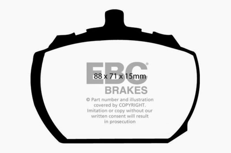 EBC 73-76 Mg MGB GT V8 3.5 Greenstuff Front Brake Pads-Brake Pads - Performance-EBC