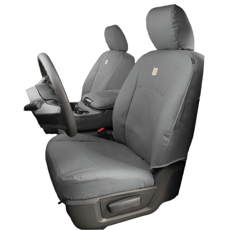 CVRGTF4127CAGY-Covercraft 19-22 Ford F250 Carhartt PrecisionFit Custom Second Row Seat Covers - Gravel-Seat Covers-Covercraft