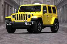 Load image into Gallery viewer, RALMF54-UR-BLK/BL-Rally Armor 18-22 Jeep JL Wrangler Black UR Mud Flap w/ Blue Logo-Mud Flaps-Rally Armor