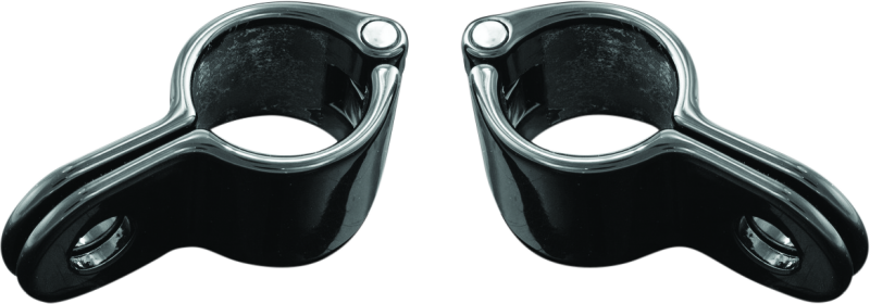 KUR7481-Kuryakyn Magnum Quick Clamp 1inch Gloss Black (Pair)-Handlebars-Kuryakyn