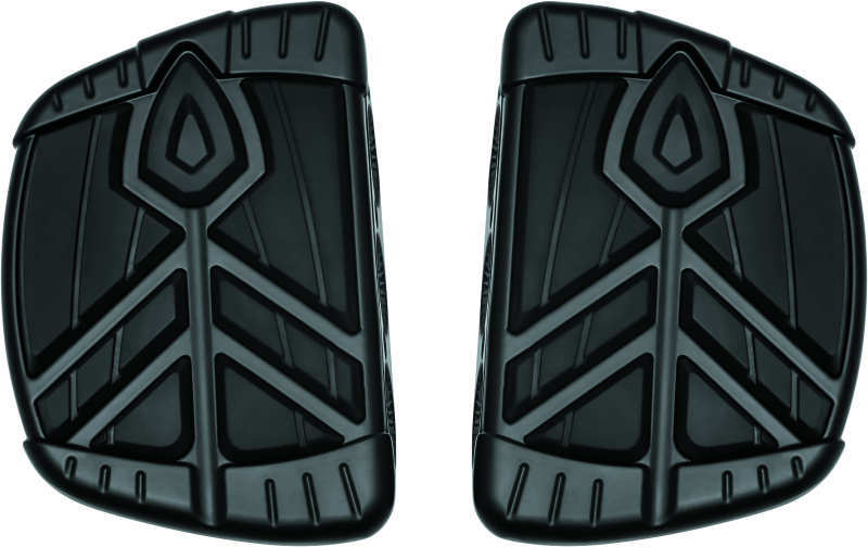 KUR5653-Kuryakyn Spear Mini Boards Without Adapter Satin Black-Running Boards-Kuryakyn