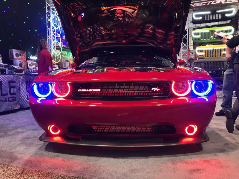 Oracle 08-14 Dodge Challenger Dynamic Surface Mount Headlight/Fog Light Halo Kit COMBO - ColorSHIFT-Fog Lights-ORACLE Lighting