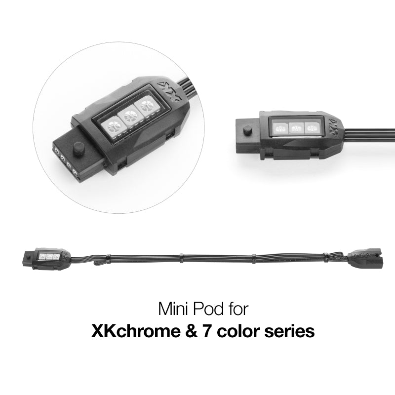 XKGXK-4P-P-XK Glow XKChrome 7 Color Series Color Pod (2nd Gen)-Light Bars & Cubes-XKGLOW