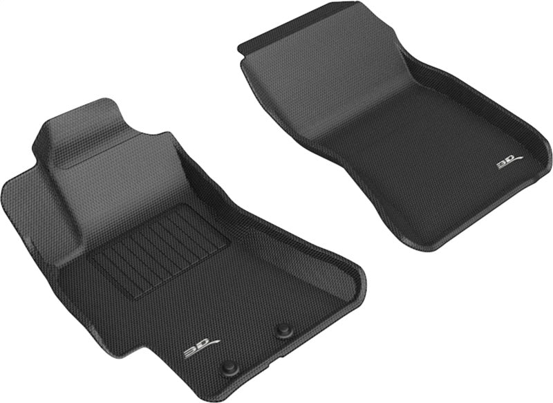 3D MAXpider 08-11 Subaru Impreza / WRX / 08-14 Impreza WRX STI Kagu 1st Row Floormats - Black - Black Ops Auto Works