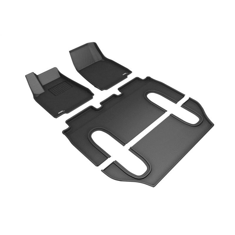 3D MAXpider 3D MAXpider 16-21 Tesla Model X 6-Seat Kagu Black Full Set