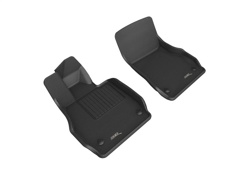 3D Maxpider 20-22 Chevrolet Corvette C8 20-22 Kagu Floor Mats - Black R1 - Black Ops Auto Works