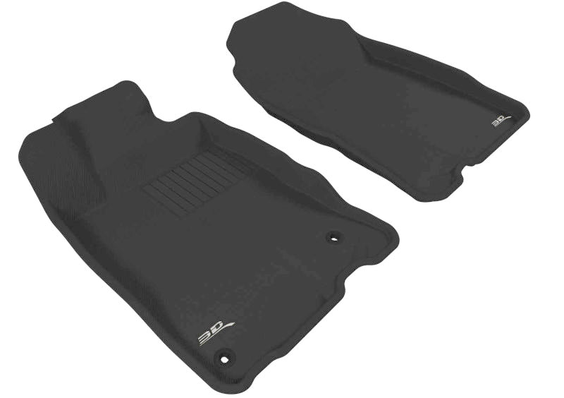 3D MAXpider 2011-2016 Honda CR-Z Kagu 1st Row Floormat - Black - Black Ops Auto Works