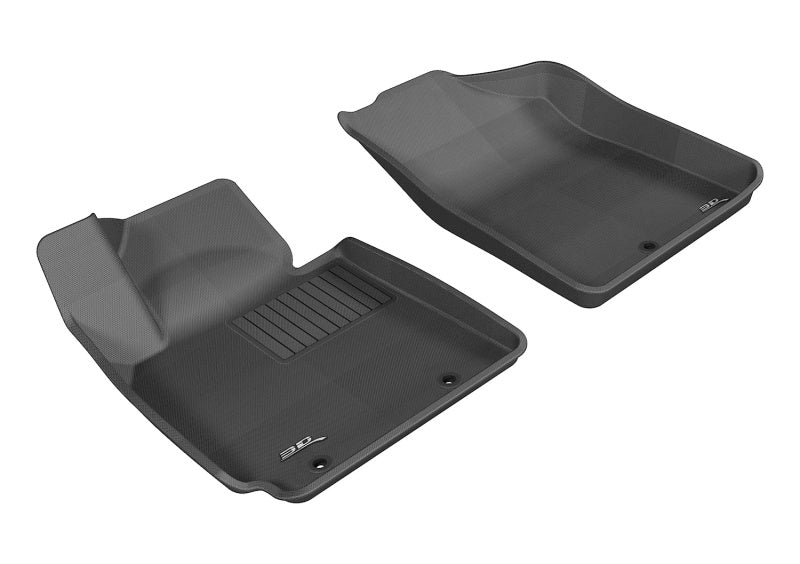 3D MAXpider 2012-2017 Hyundai Veloster Kagu 1st Row Floormat - Black - Black Ops Auto Works