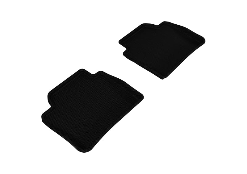 3D MAXpider 2012-2020 BMW 3 Series/4 Series Gran Coupe F30/F36 Kagu 2nd Row Floormats - Black - Black Ops Auto Works