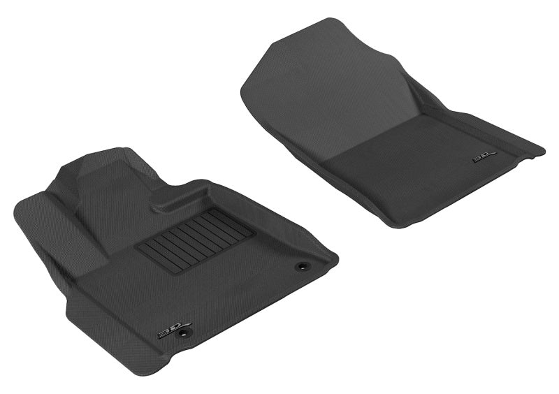 3D MAXpider 2012-2020 Toyota Tundra Reg/DBL/Crewmax/Sequoia Kagu 1st Row Floormat - Black - Black Ops Auto Works