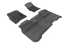 Load image into Gallery viewer, 3D MAXpider 2014-2019 Chevrolet Silverado Crew Cab Kagu 1st &amp; 2nd Row Floormats - Black - Black Ops Auto Works