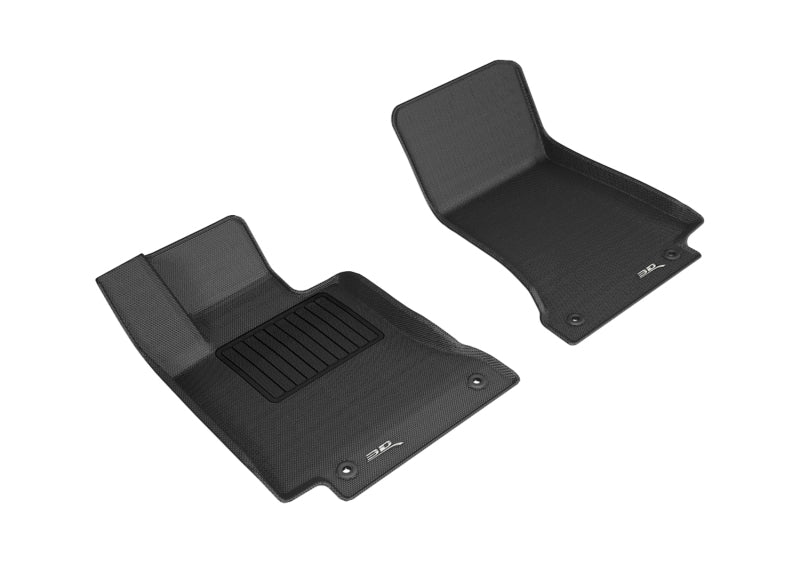 3D MAXpider 2015-2020 Mercedes Benz C-Class Sedan/Coupe W205/C205 Kagu 1st Row Floormat - Black - Black Ops Auto Works