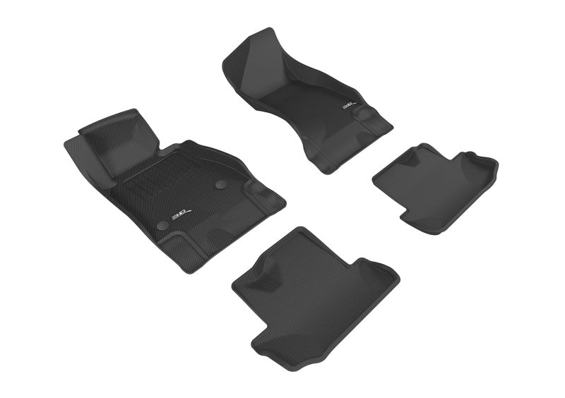 3D MAXpider 2016-2020 Chevrolet Camaro Kagu 1st & 2nd Row Floormats - Black - Black Ops Auto Works