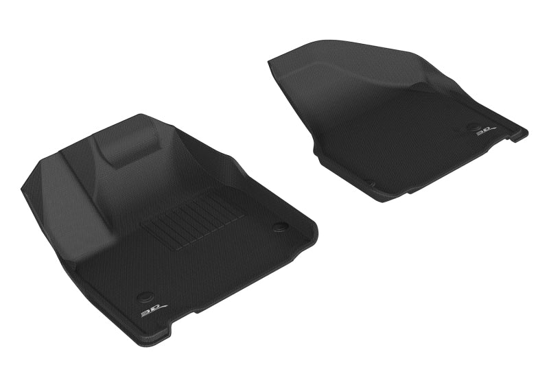 3D MAXpider 2017-2020 Chrysler Pacifica/Voyager Kagu 1st Row Floormat - Black - Black Ops Auto Works