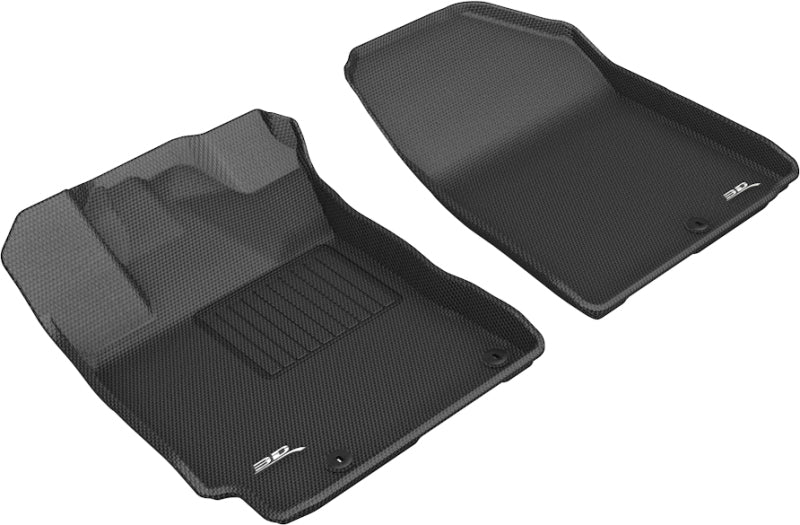 3D MAXpider 2019-2020 Kia Forte Kagu 1st Row Floormat - Black - Black Ops Auto Works